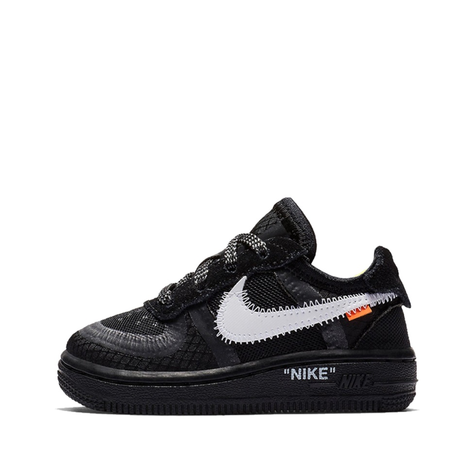 Klekt x Off White Air Force 1 Low Black Kids - Click Image to Close