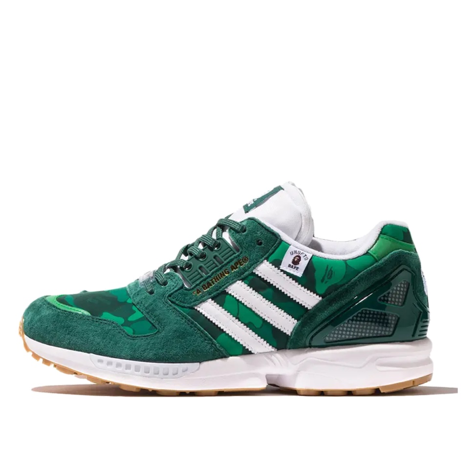 ZX 8000 Bape Undefeated Green Klekt - Click Image to Close