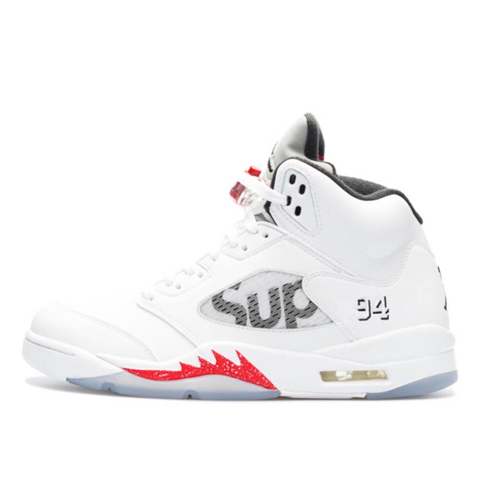 Klekt x Supreme Nike AJ V 5 Retro White
