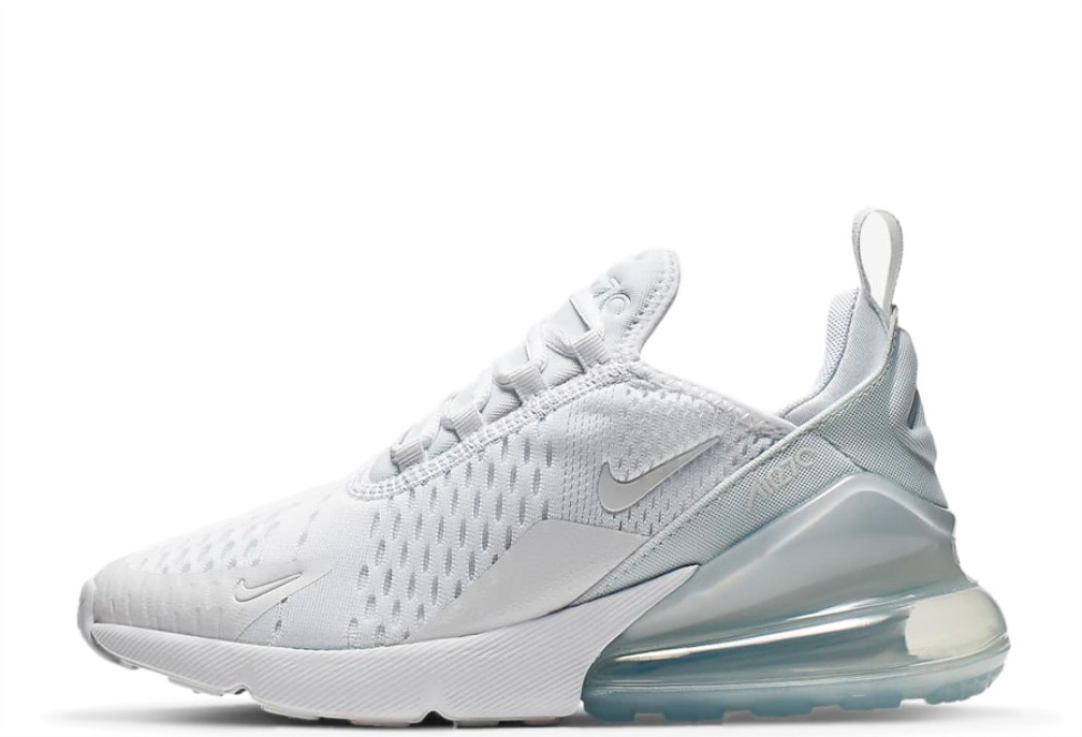 Air Max 270 GS White Metallic Silver Klekt