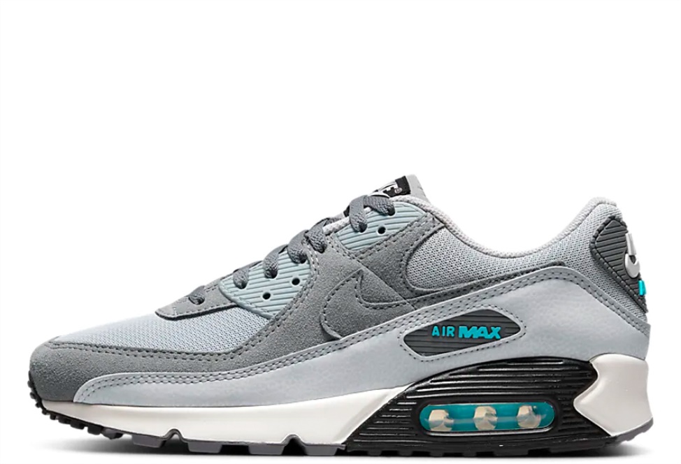 Air Max 90 Grey Chlorine Blue Klekt