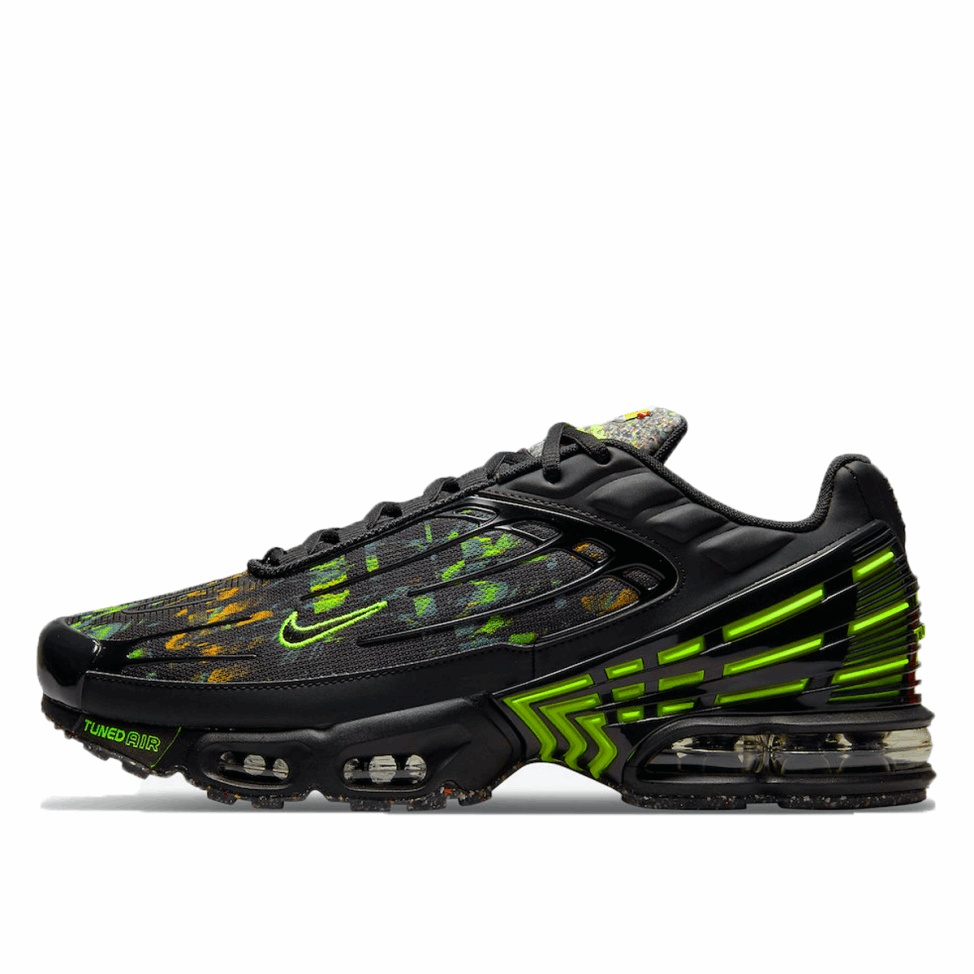 Air Max Plus 3 Crater Black Volt Klekt - Click Image to Close