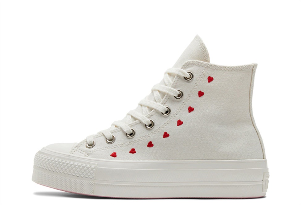 Chuck Taylor Crafted With Love Lift High White Klekt