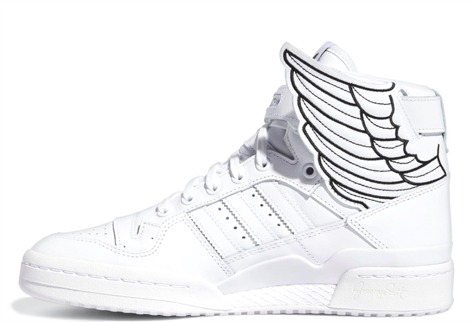 Klekt x Jeremy Scott Forum Hi Wings 4.0 White - Click Image to Close