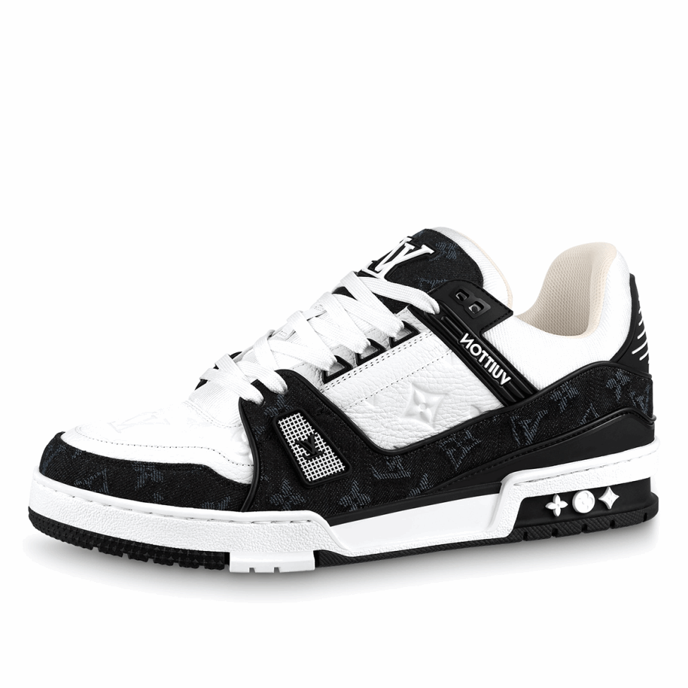 Louis Vuitton LV Trainer Monogram Denim Black White Klekt - Click Image to Close