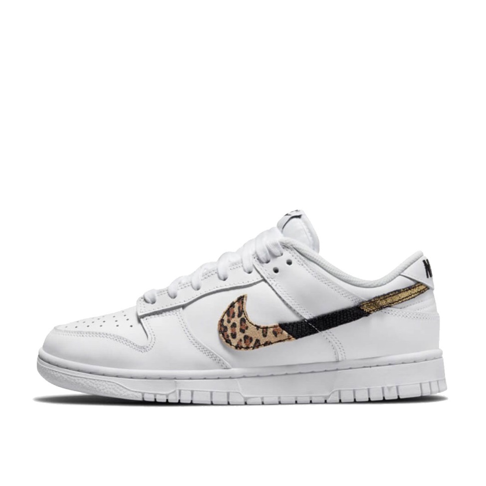 WMNS Dunk Low SE Animal Instinct White Klekt - Click Image to Close