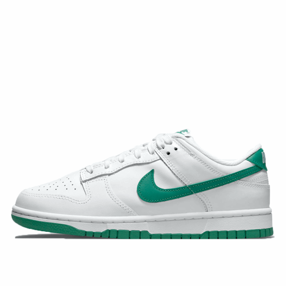 WMNS Dunk Low White Green Klekt - Click Image to Close