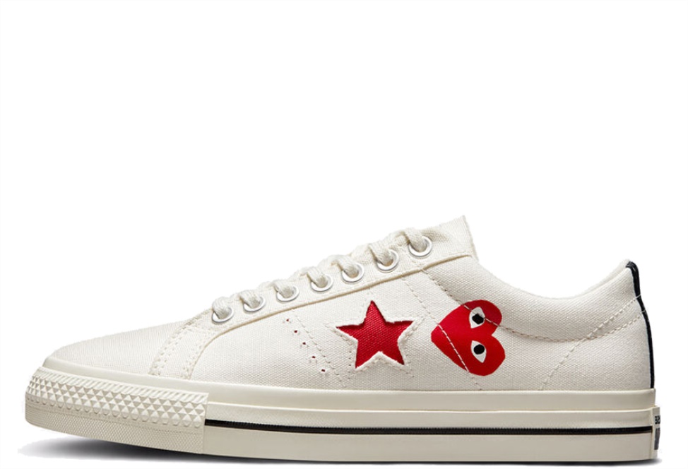 x Comme des Garcons Play One Star Low White Klekt