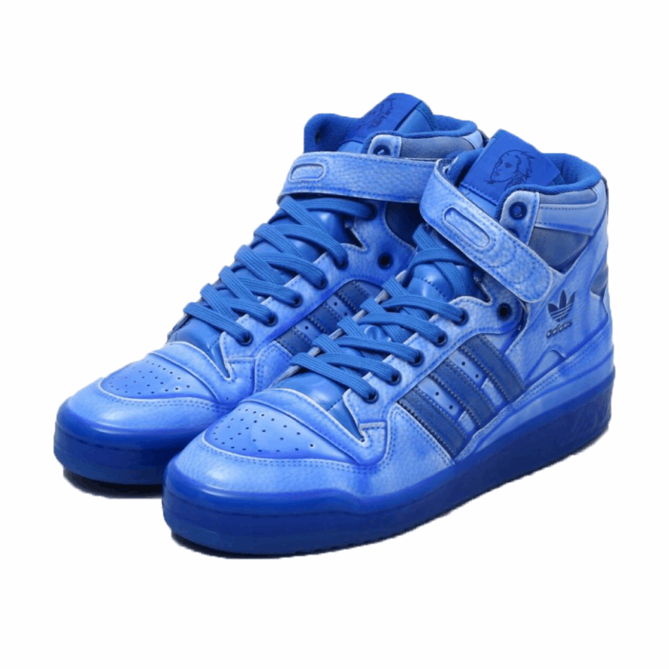 x Jeremy Scott Forum Hi Dipped Blue Klekt - Click Image to Close