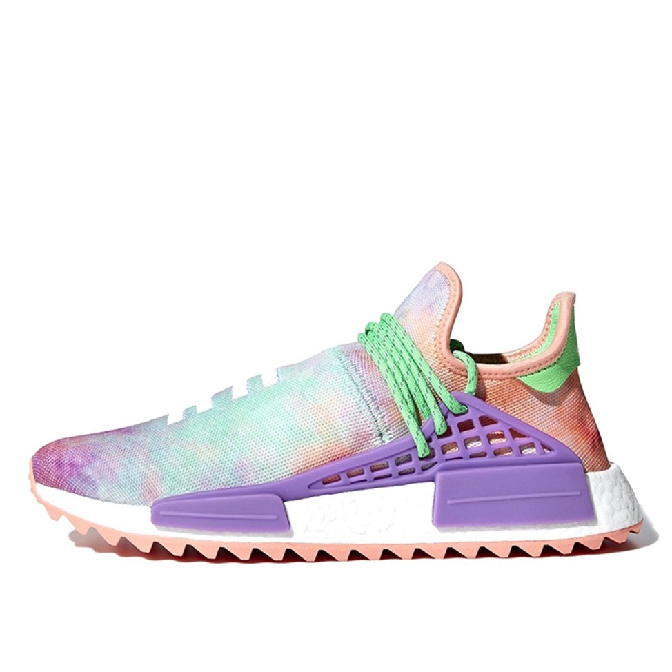 x Pharrell Williams PW NMD Human Race HU Holi Chalk Coral/Lab Purple Klekt